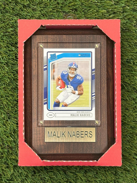 Malik Nabers 4x6 Plaque