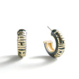 Packers Puffy Enamel Hoop Earrings