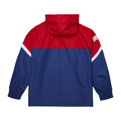 Giants 2025 Mitchell & Ness Men's NFL Tie Breaker Anorak Vintage Logo Lightweight Windbreaker