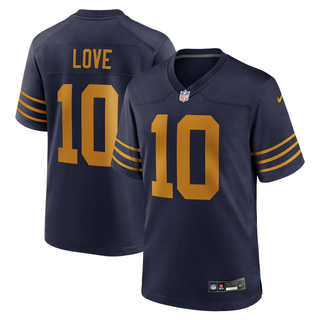 Packers Jordan Love Men's Nike Navy Alternate Game Jersey