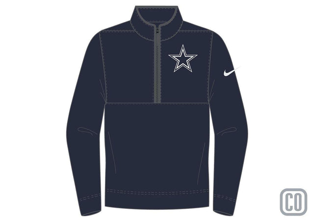 Cowboys 2026 Nike Men's Victory Half Zip Jacket (10315319804180)