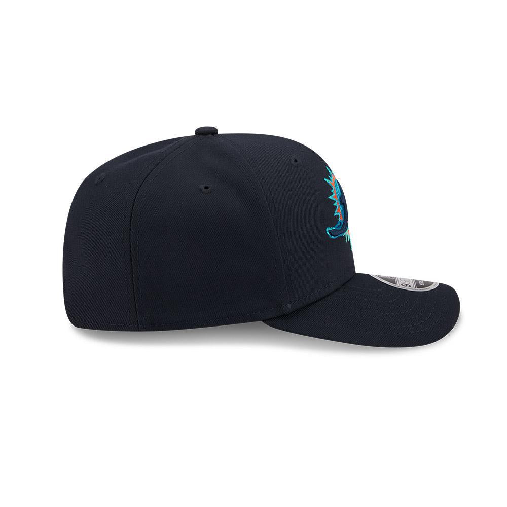 Dolphins 2025 New Era Men's 9SEVENTY Stretch Snap Rival Hat