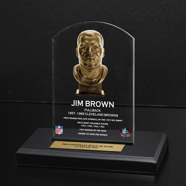 Jim Brown 1971 NFL Hall of Fame Acrylic Bust Desk Top
