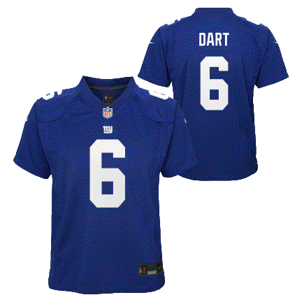 Giants Jaxson Dart Youth Nike Game Jersey