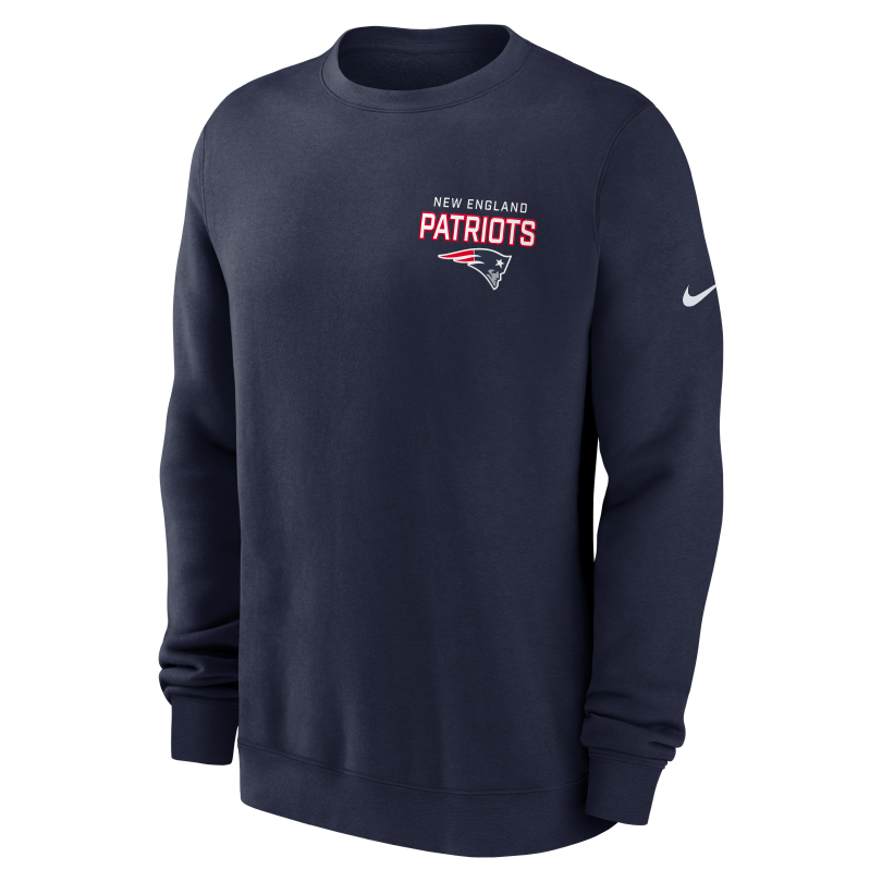 Patriots 2025 Men's Nike Fleece Club Crewneck