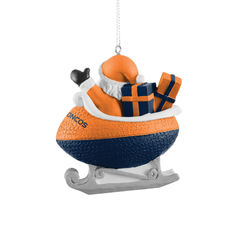 Broncos Football Sleigh Ornament