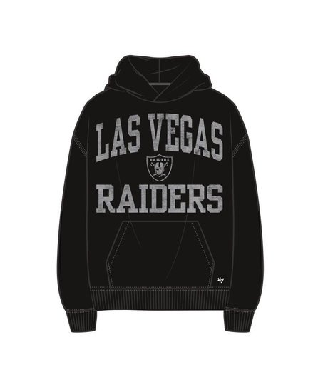 Raiders 2026 '47 Brand Men's Campus Stack Arched Foundation Hoodie Pro Football Hall of Fame