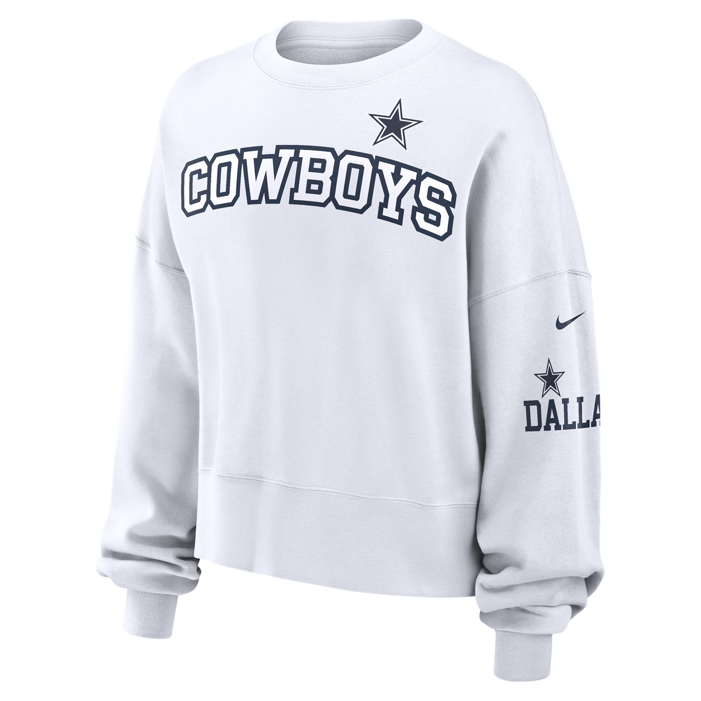 Cowboys Women's Nike Oversized Fleece Crew