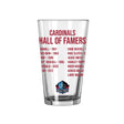 Cardinals 2026 Hall of Famer Pint Glass