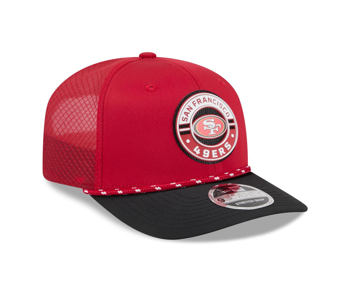 49ers 2026 New Era Men's 9SEVENTY Stretch Snap Two-Tone Hat Pro Football Hall of Fame