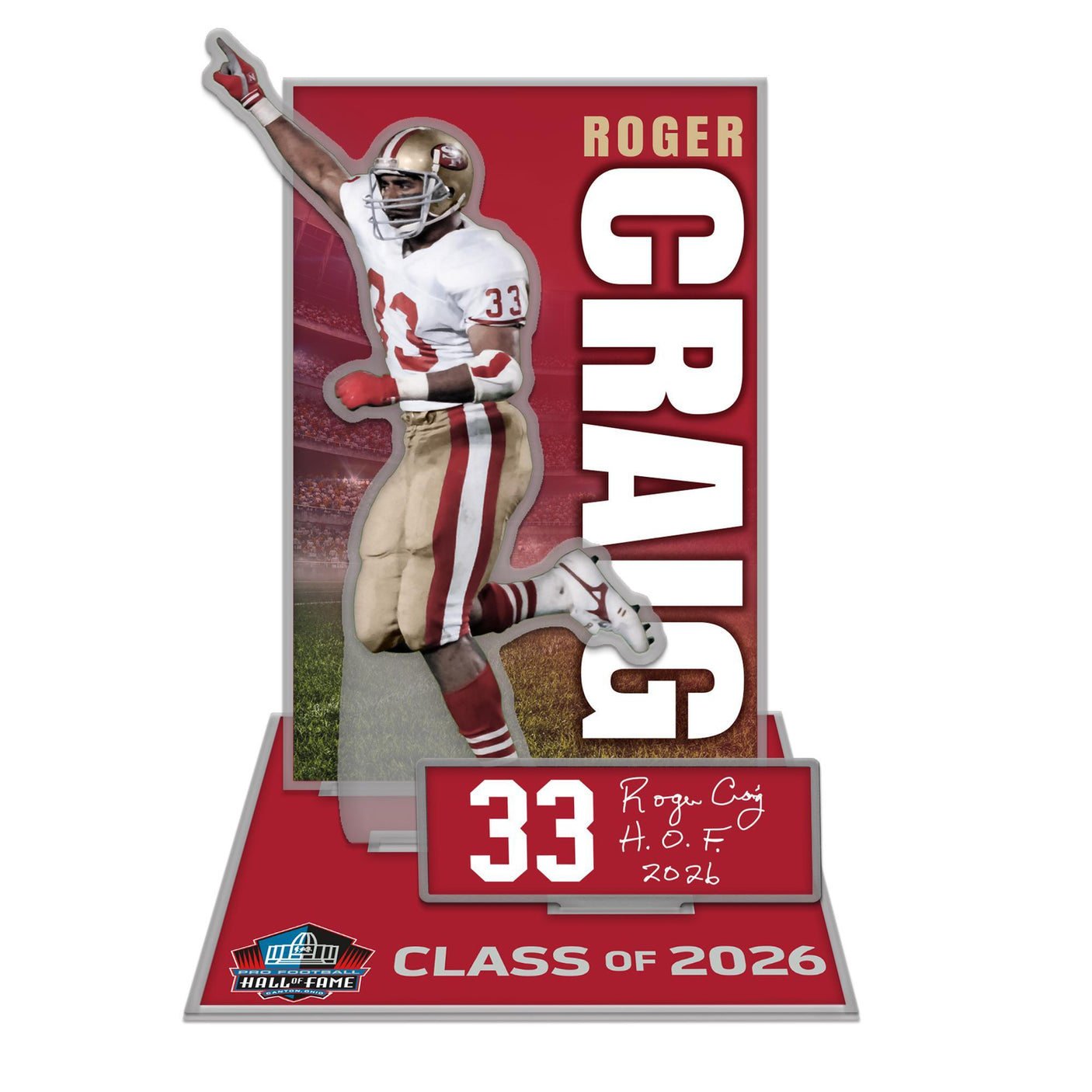 49ers Roger Craig Acrylic Stand Up