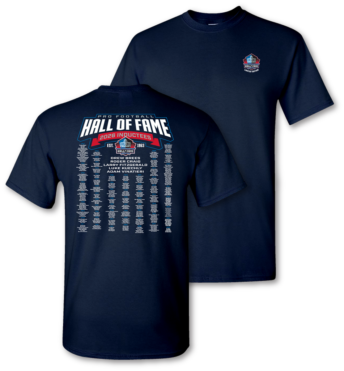 Hall of Fame Men's Class of 2026 Roll Call T-Shirt