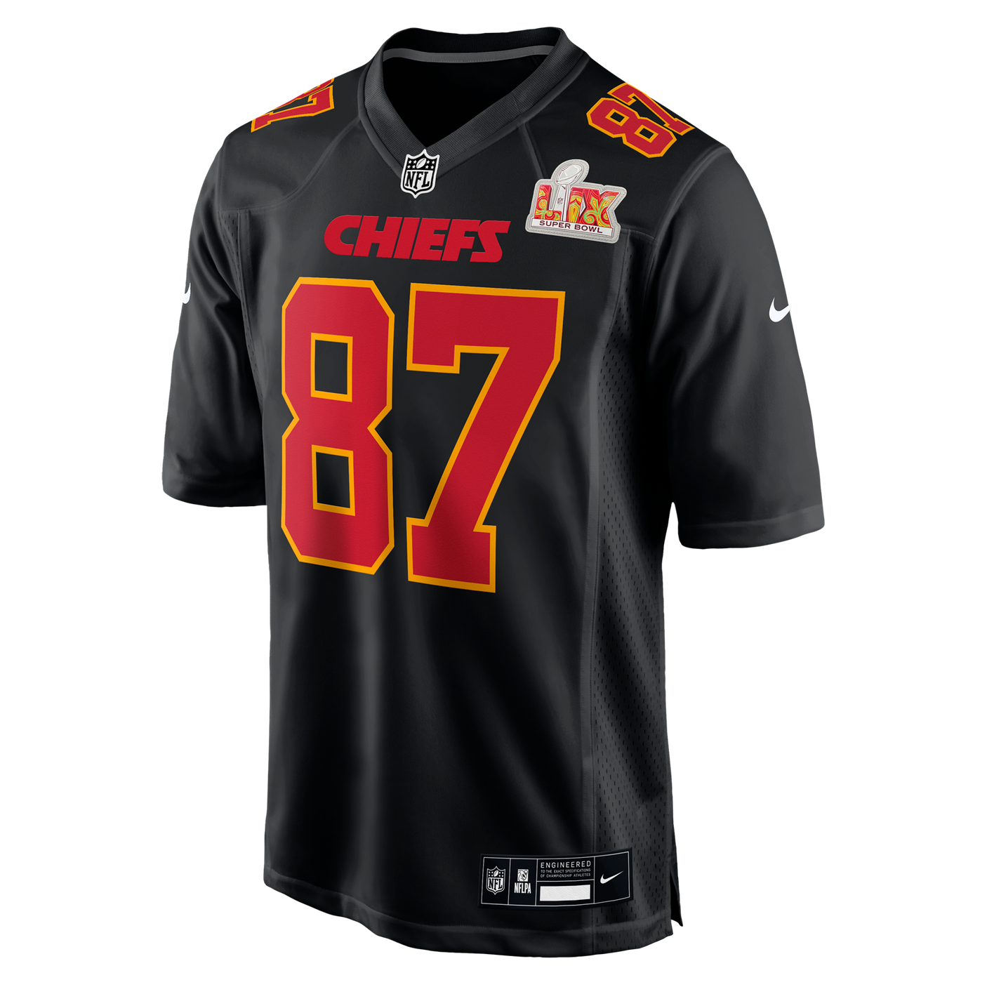 Chiefs Travis Kelce Super Bowl LIX (59) Game Jersey