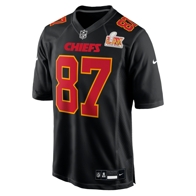 Chiefs Travis Kelce Super Bowl LIX (59) Game Jersey