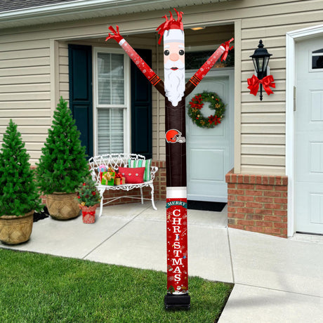 Browns Team Pride Inflatable Crazy Christmas Santa Sports Fan
