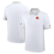 Browns 2026 Nike Men's White Dri-Fit Striped Polo