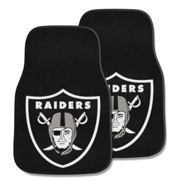 Raiders 2-Piece Carpet Car Mat Set