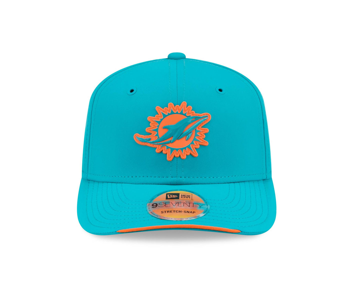 Dolphins 2026 New Era Men's 9SEVENTY Stretch Snap Sideline Hat