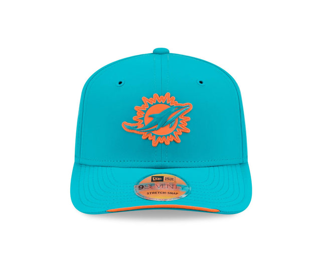 Dolphins 2026 New Era Men's 9SEVENTY Stretch Snap Sideline Hat