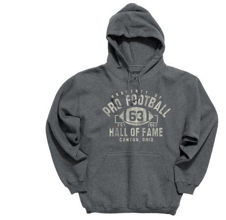 Hall of Fame Retro Crackle Hooded Fleece- Charcoal