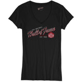 Hall of Fame Women's Slanted Script Coed V-Neck T-Shirt