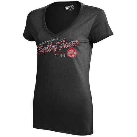 Hall of Fame Women's Slanted Script Coed V-Neck T-Shirt