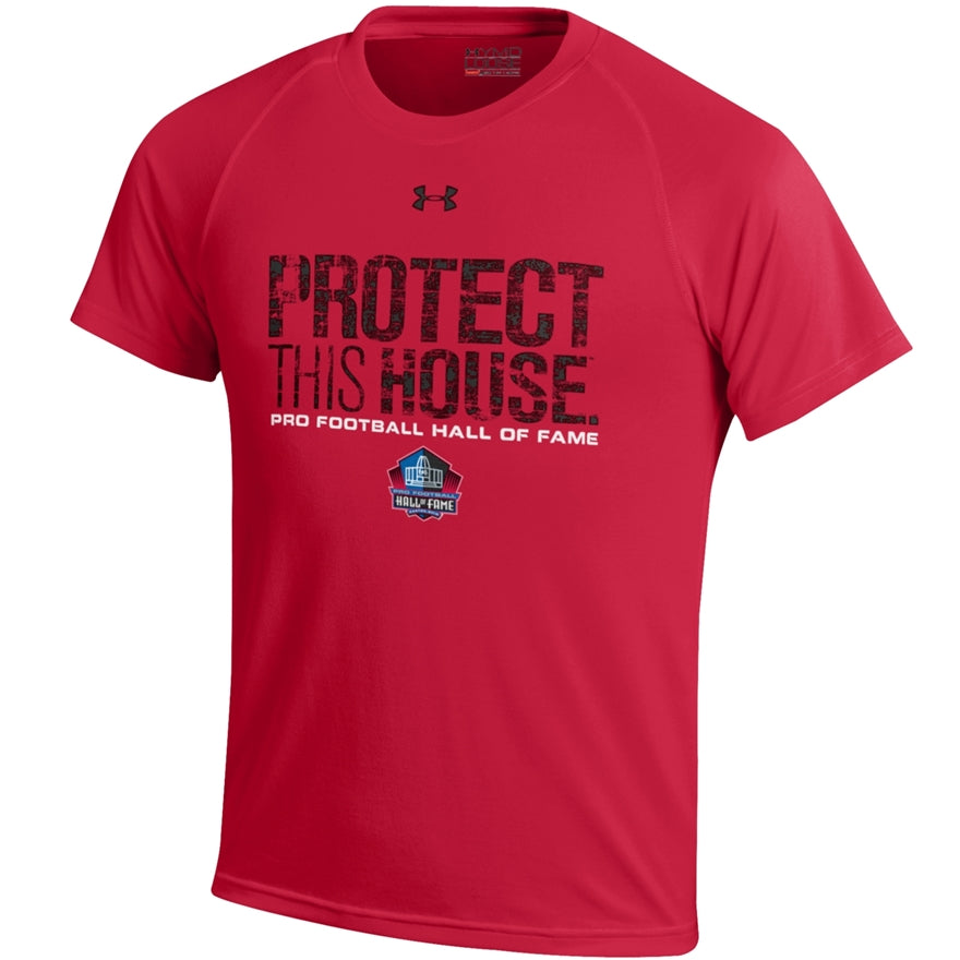 Hall of Fame Under Armour Youth PROTECT THIS HOUSE T-Shirt- Red