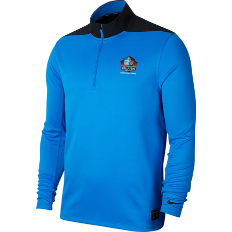 Hall of Fame Men's Nike Half Zip Dry Top - Blue