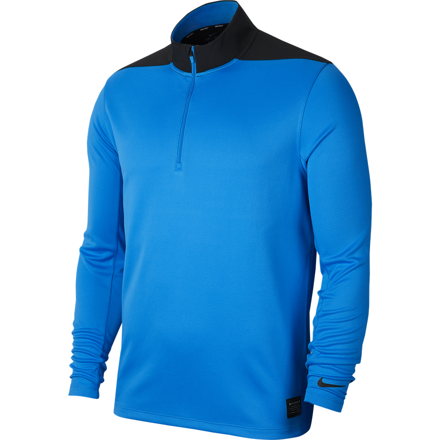 Hall of Fame Men's Nike Half Zip Dry Top - Blue