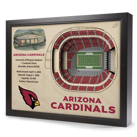 Cardinals StadiumView Wall Art 3-D Replica Stadium