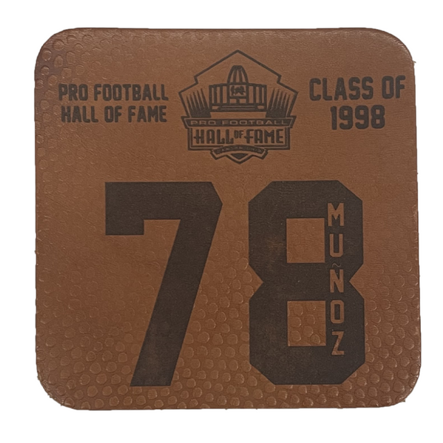 Anthony Muñoz Leather Player Coaster