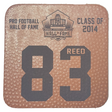 Andre Reed Leather Player Coaster