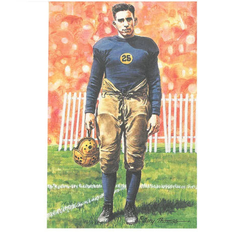 Mike Michalske Goal Line Art Proof Card