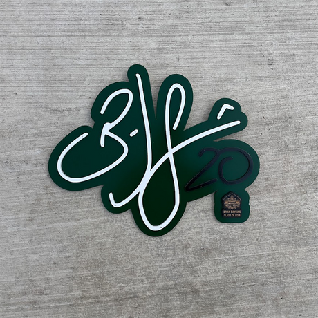 Brian Dawkins 3D Signature Color Wall Sign