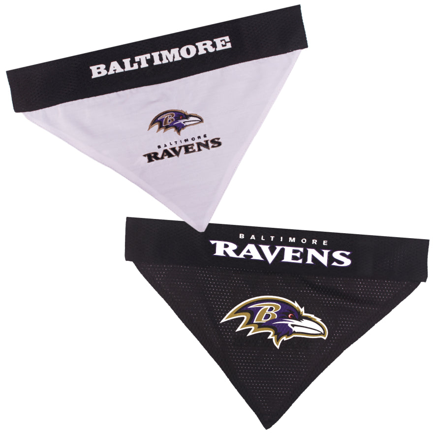 Ravens Pets First Reversible Dog Bandana