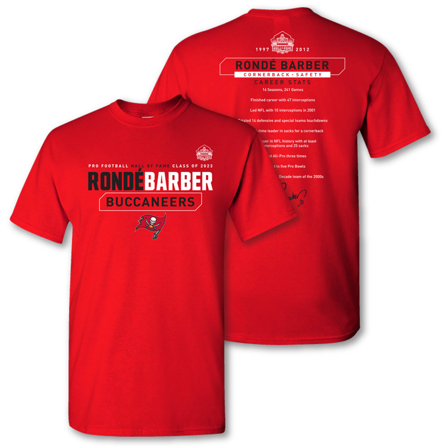 Buccaneers Rondé Barber Class of 2023 Stat Tee