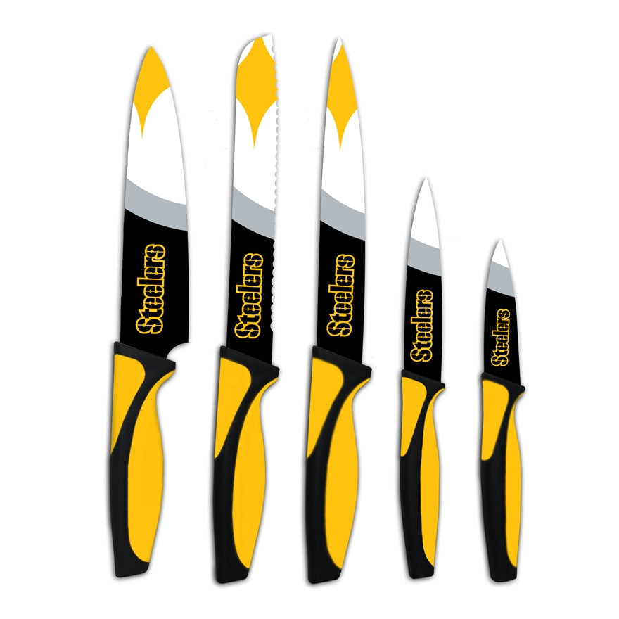 Steelers 5-Piece Stainless Steel Cutlery Knife Set