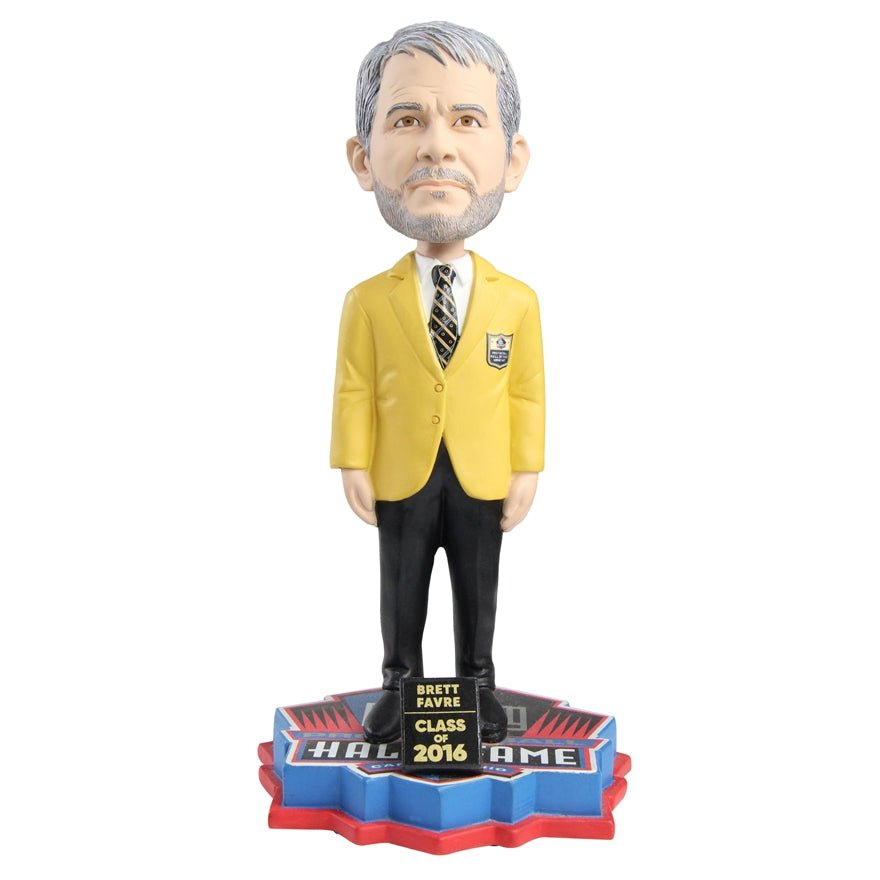 Brett Favre Limited Edition Gold Jacket Bobblehead