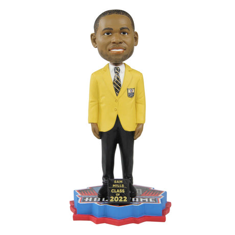 Sam Mills Limited Edition Class of 2022 Gold Jacket Bobblehead