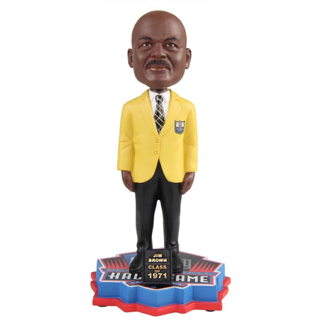 Jim Brown Limited Edition Class of 1971 Gold Jacket Bobblehead