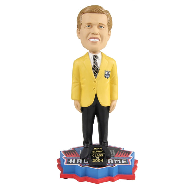 John Elway Limited Edition Class of 2004 Gold Jacket Bobblehead