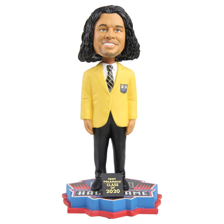 Troy Polamalu Limited Edition Class of 2020 Gold Jacket Bobblehead