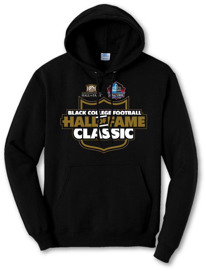 Black College Football Hall of Fame Classic Logo Hoodie - Black