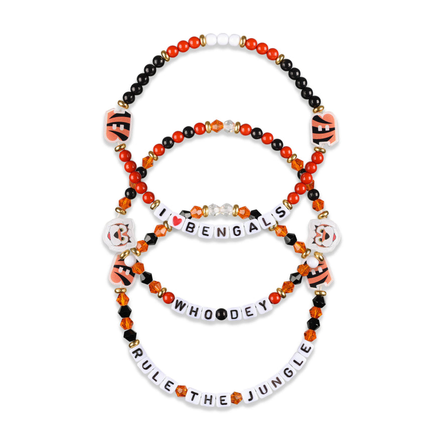 Bengals 3 Pack Bracelets