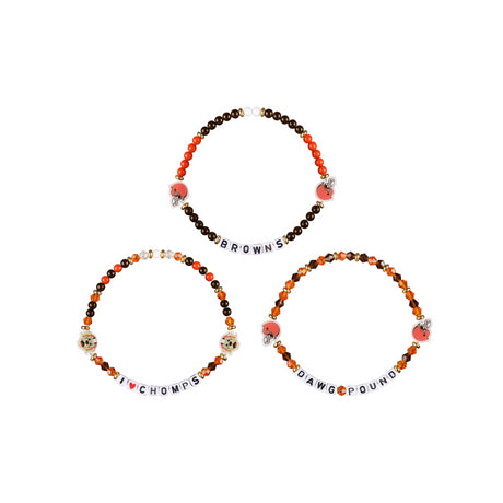 Browns 3 Pack Bracelets