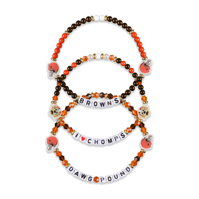 Browns 3 Pack Bracelets