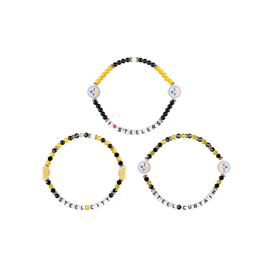 Steelers 3 Pack Bracelets