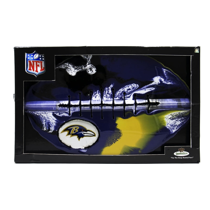 Ravens Team Pride Recycled Metal Wall Art Football