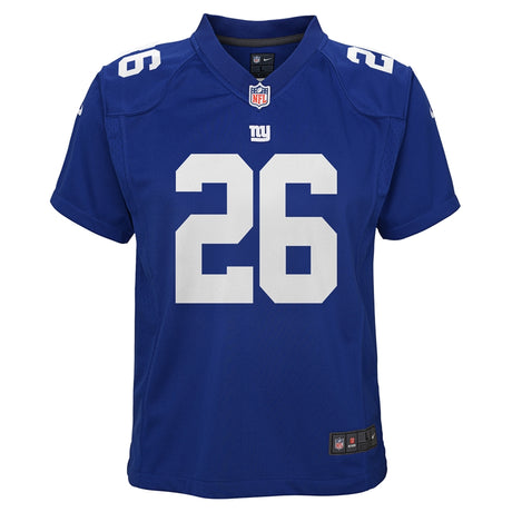 Giants Saquon Barkley Youth Nike Game Jersey