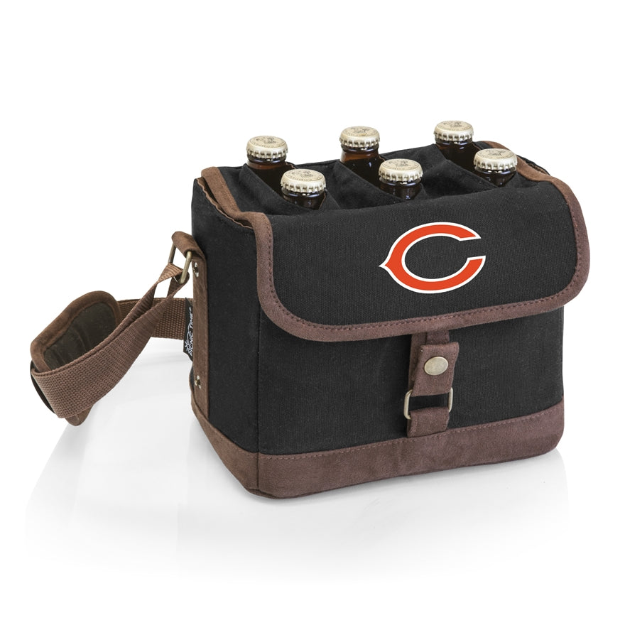 Bears Beer Caddy Cooler Tote with Opener by Picnic Time